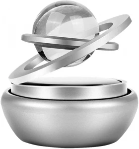 double-ring-crystal-auto-rotate-solar-car-perfumes-and-fresheners-silver